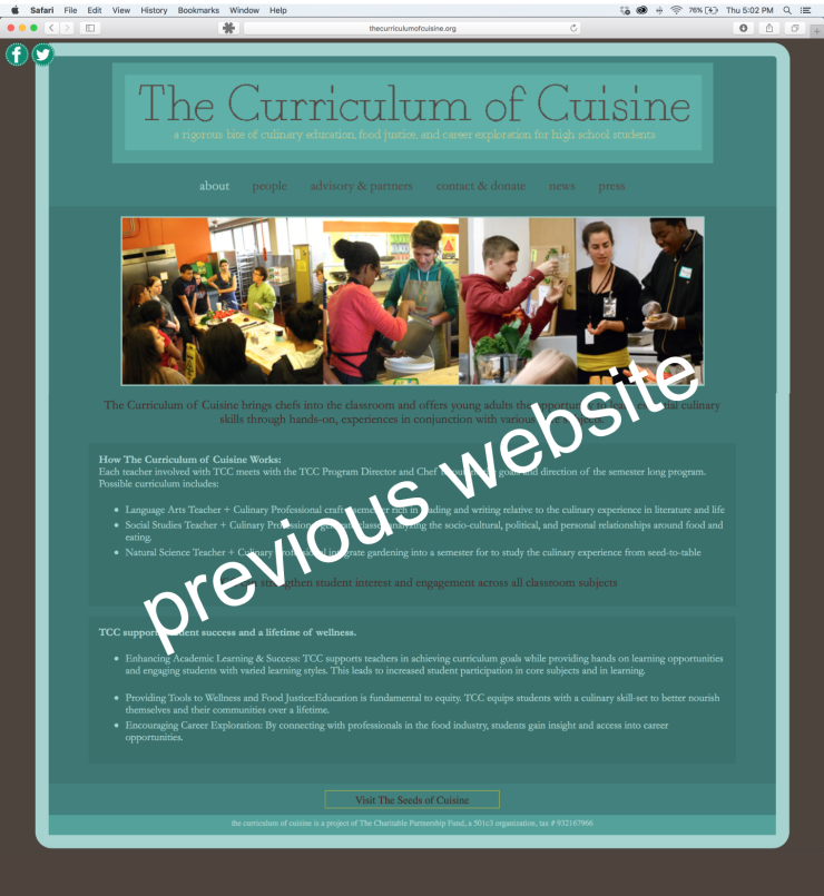 The Curriculum of Cuisine